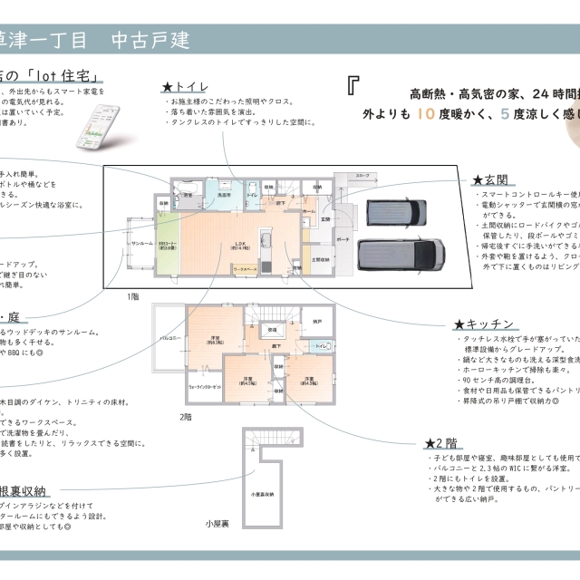 草津市西草津　中古戸建イメージ1