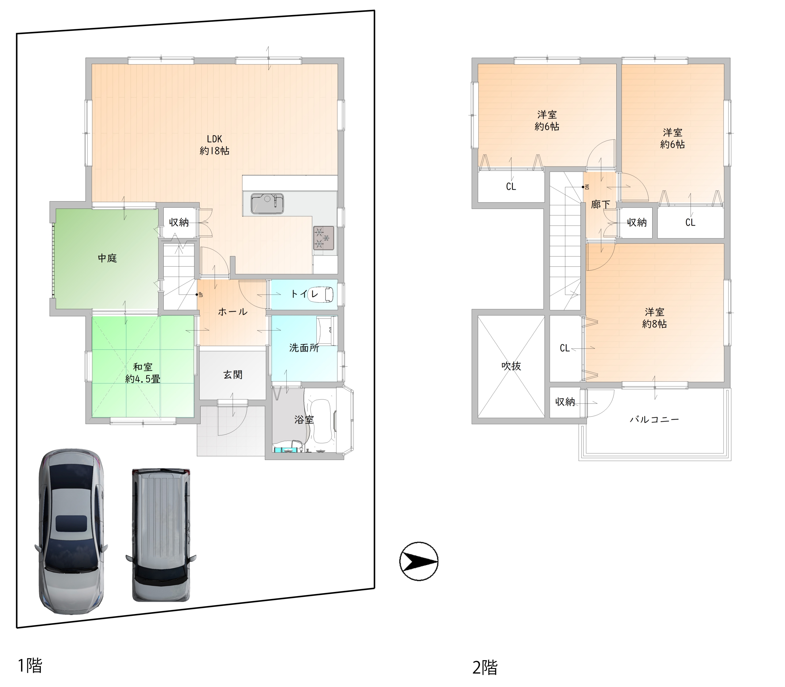 大津市見世1 中古戸建-間取り図